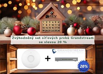 VÁNOCE - vyzkoušejte si síťové prvky Grandstream se slevou 20 %