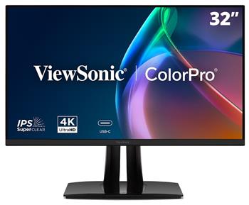 ViewSonic VP3256A-4K / 32"/ IPS/ 16:9/ 3840x2160/ 5ms/ 350cd/m2/ DP/ HDMI/USB-A/ USB-C PD-100W/ PIVOT/ Repro