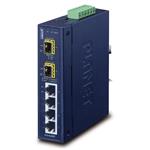PLANET IGS-620TF Průmyslový Switch 4x 10/100/1000Base-T, 2x 100/1G/2.5GBase-X SFP, -40~+75°C