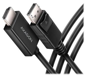 POŠKOZENÝ OBAL - AXAGON adaptér DP na HDMI / RVD-HI20C2 / 4K/60Hz / HDCP 2.3 / 1,8m / černý