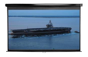 POŠKOZENÝ OBAL - ELITE SCREENS plátno roleta 100" (254 cm)/ 16:9/ 124,5 x 221 cm/ Gain 1,1/ case černý