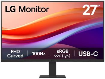POŠKOZENÝ OBAL - LG monitor 27U421A-B 27" VA 1920x1080 / 16:9 /100Hz/ 250cdm / 5ms / USB-C 15W/ HDMI