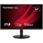 POŠKOZENÝ OBAL - ViewSonic VA2408-HDJ / 23,8"/ IPS/ 16:9/ 1920x1080/ 5ms/ 100Hz/ 250cd/m2/ HDMI / VGA / DP / výšk. nast