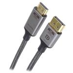 PremiumCord DisplayPort 1.4 na HDMI2.1 kabel pro rozlišení 8K@60Hz,4K@144Hz, 2m