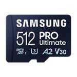 Samsung PRO Ultimate/micro SDXC/512GB/UHS-I U3 / Class 10/+ Adaptér/Modrá