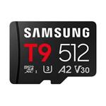 Samsung T9/Micro SDXC/512GB/UHS-I U3 / Class 10/+ Adaptér/Černá