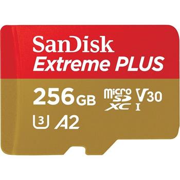 SanDisk Extreme PLUS/micro SDXC/256GB/UHS-I U3 / Class 10/+ Adaptér