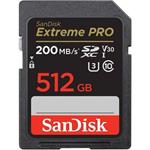 SanDisk Extreme PRO/SDXC/512GB/UHS-I U3 / Class 10/Černá