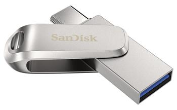 SanDisk Ultra Dual Drive Luxe USB-C 1TB / USB 3.0 Typ-C / USB 3.0 Typ-A / stříbrný