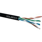 Solarix - instalační kabel CAT5E UTP PE venkovní gelový 305m box