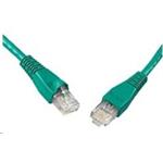 Solarix - patch kabel CAT5E UTP PVC 0,5m zelený snag-proof