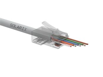 Solarix - Univerzální EASY konektor RJ45 CAT5E UTP 8p8c