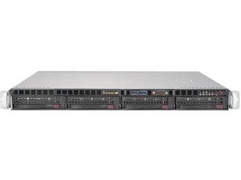 SUPERMICRO 1U server 1x LGA1151, iC236, 4x DDR4 ECC, 4x SATA3 HS (3,5"), 350W, IPMI