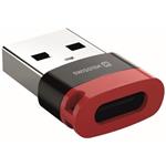 Swissten Nabíjecí Adaptér S Blokací Dat Dataguard USB-A  / USB-C  Černý