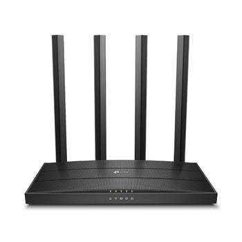 TP-Link Archer C6 AC1200 Dual-Band Wi-Fi Router, 867Mbps at 5GHz + 300Mbps at 2.4GHz, 5 Gigabit Ports, 4 antennas, Bea