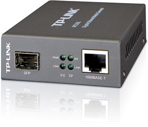 TP-Link MC220L, optický konvertor, 1000Mbps, multi-mode up to 0,55km, single-mode up to 10km
