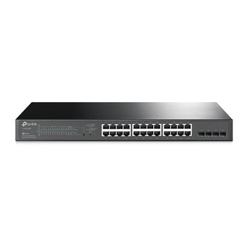 TP-Link SG2428P, 28portový gigabitový inteligentní switch JetStream s 24 porty PoE+