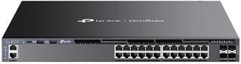 TP-Link SG6428XHP, Omada 24portový gigabitový stohovatelný L3 řízený PoE+ switch se 4 sloty 10G