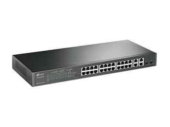 TP-Link SL2428P,OMADA 28 portový gigabitový switch s 24 porty PoE+