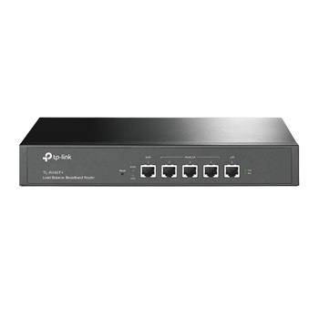 TP-Link TL-R480T+, 5 port Fast Ethernet Multi-Wan Router for SMB, Configurable WAN/LAN Ports up to 4 Wan ports, 1U/13"