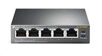 TP-Link TL-SF1005P, 5 port mini Desktop Switch, 5x 10/100M RJ45 ports, 4x PoE, steel case