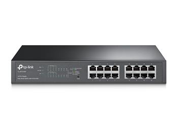 TP-Link TL-SG1016PE, 16 port Gigabit Easy Smart Switch, 16x 10/100/1000M RJ45 ports, 8x PoE+ 110W, 13" rack-mountable, s