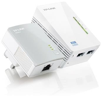 TP-Link TL-WPA4220 KIT, "AV600 Powerline N300 Wi-Fi KitKIT: 1× TL-WPA4220 + 1× TL-PA4010TL-WPA4220:SPEED: 300 Mbps at