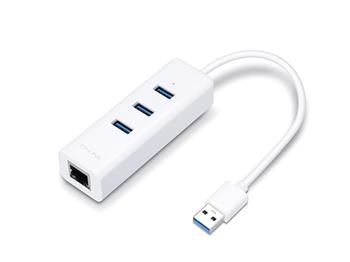 TP-Link UE330, USB => Gigabit Ethernet Adapter, 1x USB 3.0, 1x LAN Gigabit, 3x USB 3.0 port