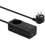 TRX USB Nabíječka AK-CH-21 AC 230V + USB-A + 2x USB-C PD 5-20V / max. 5A 65W Quick Charge 3.0 GaN