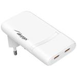TRX USB Nabíječka USB AK-CH-32 2x USB-C PD 5-20V / max. 3.25A 65W Quick Charge 4+ GaN