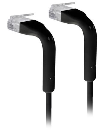 Ubiquiti U-Cable-Patch-RJ45-BK-50, Ethernet Patch Kabel, 0,1m (0,22m s konektory),Cat6, černý (50ks)