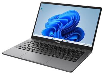 UMAX notebook VisionBook 14WN Plus/ 14,1" IPS/ 1920x1080/ N100/ 8GB/ 256GB SSD/ HDMI/ USB-C/ 3x USB 3.0/ W11 Pro/ šedý