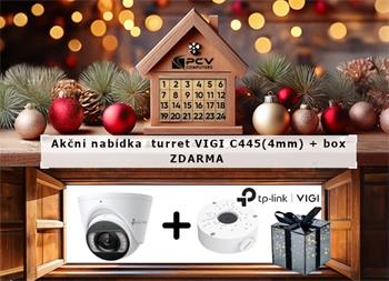 VÁNOCE - akční nabídka turret VIGI C445(4mm) + box ZDARMA