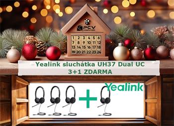 VÁNOCE - akční nabídka Yealink UH37 Dual UC 3+1 Zdarma