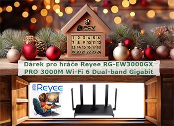 VÁNOCE - Dárek pro hráče Reyee RG-EW3000GX PRO 3000M Wi-Fi 6 Dual-band Gigabit Gaming