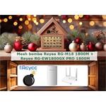 VÁNOCE - Mesh bomba Reyee RG-M18 1800M Wi-Fi 6 Dual-band Gigabit Mesh Router + Reyee RG-EW1800GX PRO 1800M Wi-Fi 6 Dual-band Gigab