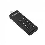 VERBATIM USB C 3.1 Drive 32 GB - Keypad Secure (R:160/W:130 MB/s) GDPR