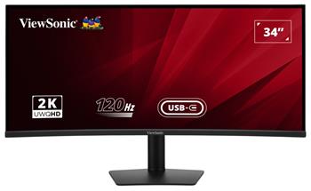 ViewSonic VA3420C '34" 21:9, 3440 x 1440,SuperClear® IPS zakřivený monitor, 120Hz, 2 HDMI, DP, USB, USB-C 96W, speakers