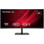 ViewSonic VG3419C-2 34" 21:9, 3440 x 1440, VA, zakřivený, HDMI,DP, 96W USB-C,USB, J45, KVM switch, speakers, výš. nast.