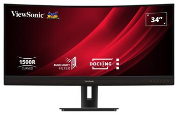 ViewSonic VG3456C / 34" prohnutý/ VA/ 21:9/ 3440x1440/ 5ms/ 400cd/m2/ DP/ HDMI/ USB/ RJ45/ Repro/výškově nast.