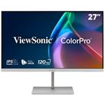 ViewSonic VP2766-2K-W 27" QHD 3 sides Frameless SuperClear IPS Monitor  s 100% sRGB, 90W USB-C,ergonomický stojan,bílý