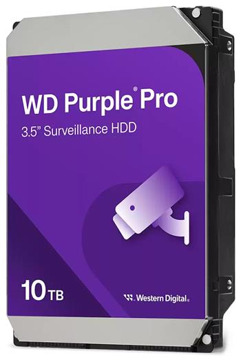 WD PURPLE PRO 10TB / WD102PURP / SATA 6Gb/s / Interní 3,5"/ 7200 rpm / 512MB