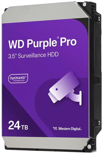 WD PURPLE PRO 24TB / WD240PURP / SATA 6Gb/s / Interní 3,5"/ 7200 rpm / 512MB