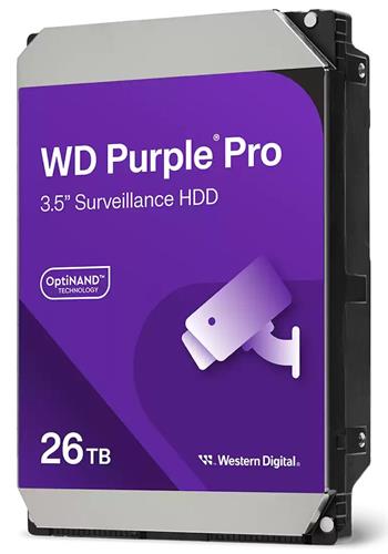 WD PURPLE PRO 26TB / WD260PURP / SATA 6Gb/s / Interní 3,5"/ 7200 rpm / 512MB