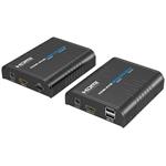 XtendLan HDMI přenos po LAN, vysílač a přijímač, UDP/Multicast, 100Mbps@1080p, přenos USB, funkce KVM